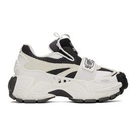 오프화이트 Off-White White & Black Glove Slip On Sneakers 241607F128007