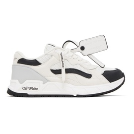 오프화이트 Off-White White & Black Kick Off Sneakers 241607F128014