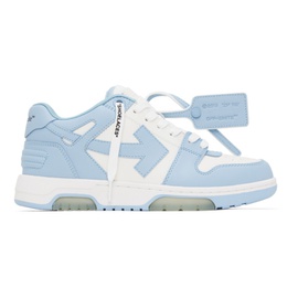 오프화이트 Off-White White & Blue Out Of Office Sneakers 241607F128024