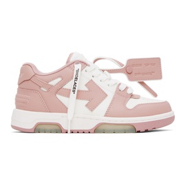 오프화이트 Off-White Pink & White Out Of Office Sneakers 241607F128025