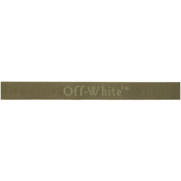  오프화이트 Off-White Khaki Tuc Long Tape 35 Belt 241607M131001