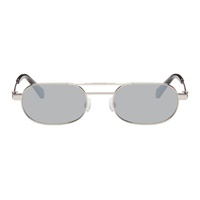오프화이트 Off-White Silver Vaiden Sunglasses 241607M134026
