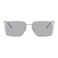오프화이트 Off-White Silver Yoder Sunglasses 241607M134028