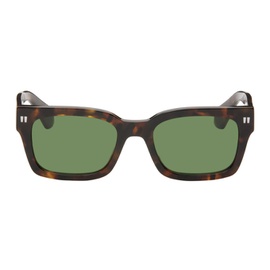 오프화이트 Off-White Tortoiseshell Midland Sunglasses 241607M134049