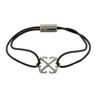 오프화이트 Off-White Black & Gunmetal Arrow Cable Bracelet 241607M142002