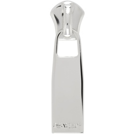 오프화이트 Off-White Silver Zip Mono Single Earring 241607M144001