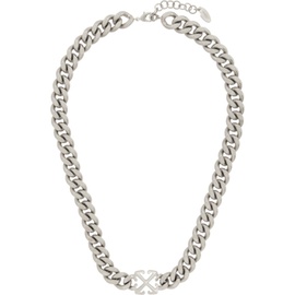 오프화이트 Off-White Silver Arrow Chain Necklace 241607M145003