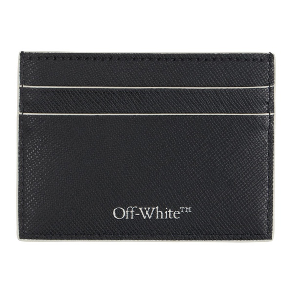  오프화이트 Off-White Black OW Print Card Holder 241607M163002