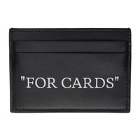 오프화이트 Off-White Black Quote Bookish Card Holder 241607M163005