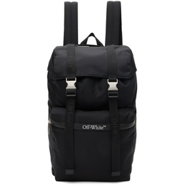 오프화이트 Off-White Black Outdoor Flap Backpack 241607M166001