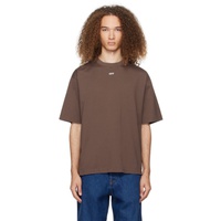 오프화이트 Off-White Brown Arrow Emb Skate T-Shirt 241607M213034