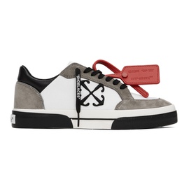 오프화이트 Off-White White & Gray New Low Vulcanized Sneakers 241607M237008