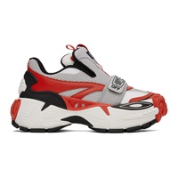 오프화이트 Off-White Red & Gray Glove Slip On Sneakers 241607M237013