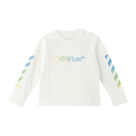 오프화이트 Off-White Baby White Arrow Rainbow Long Sleeve T-Shirt 241607M692002