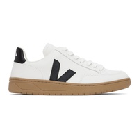 베자 VEJA White & Black V-12 Leather Sneakers 241610M237035