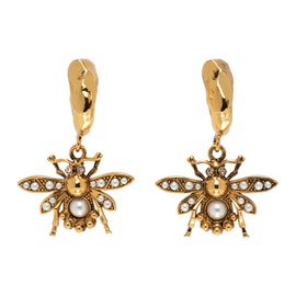 에르뎀 Erdem Gold Bee Earrings 241641F022000