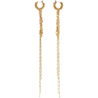 르메르 LEMAIRE Gold Tangle Long Earrings 241646F022004