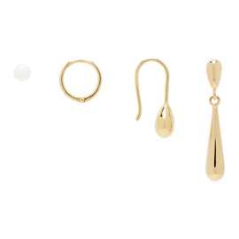 르메르 LEMAIRE Gold Piercings Earrings Set 241646F022005