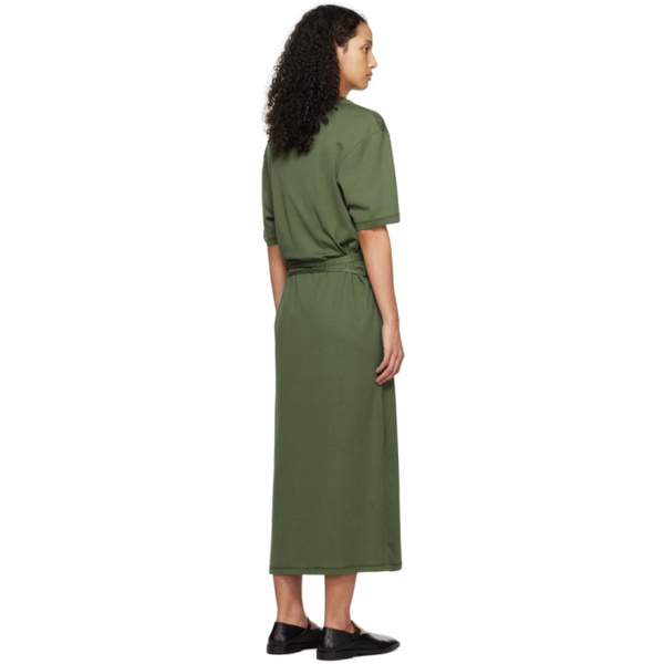  르메르 LEMAIRE Green Belted Midi Dress 241646F054014