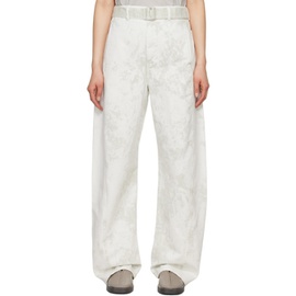 르메르 LEMAIRE 오프화이트 Off-White Twisted Belted Jeans 241646F069003