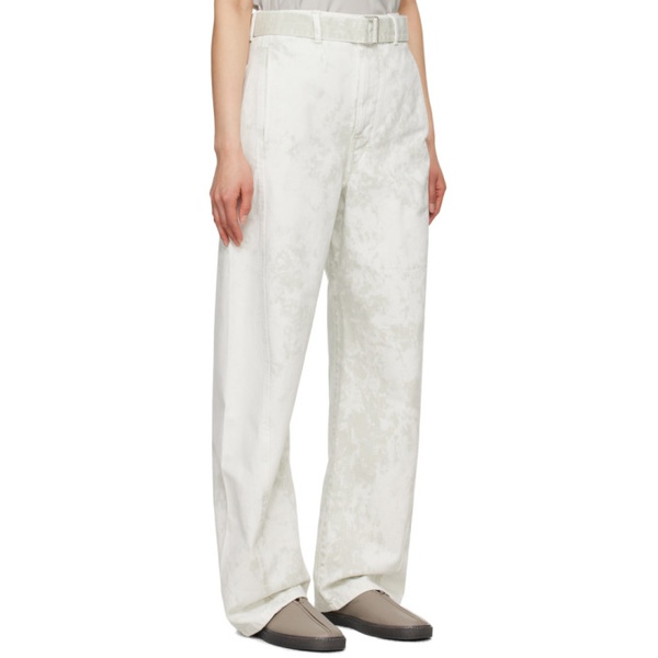  르메르 LEMAIRE 오프화이트 Off-White Twisted Belted Jeans 241646F069003