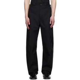 르메르 LEMAIRE Black 3D Trousers 241646M191006