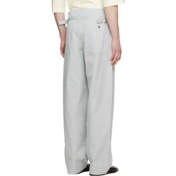  르메르 LEMAIRE Gray Maxi Trousers 241646M191016