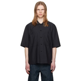 르메르 LEMAIRE Black Washed Pyjama Shirt 241646M192005