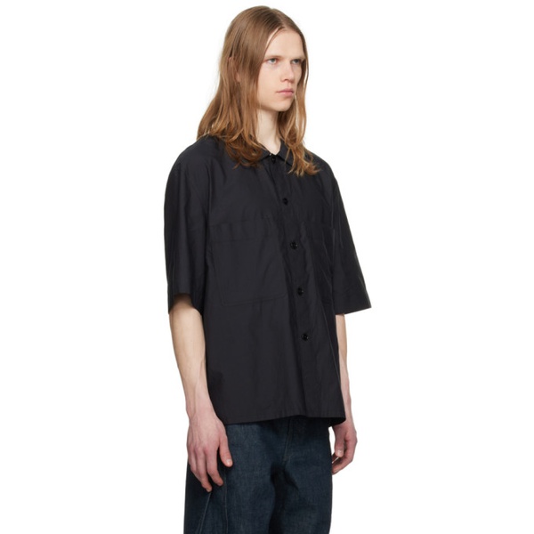  르메르 LEMAIRE Black Washed Pyjama Shirt 241646M192005