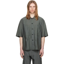 르메르 LEMAIRE Green Washed Shirt 241646M192007