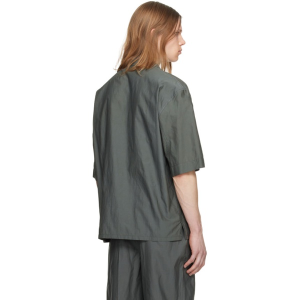  르메르 LEMAIRE Green Washed Shirt 241646M192007