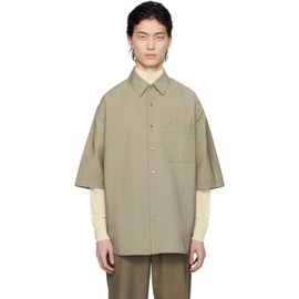 르메르 LEMAIRE Khaki Double Pocket Shirt 241646M192010