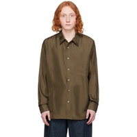 르메르 LEMAIRE Brown Loose Shirt 241646M192019