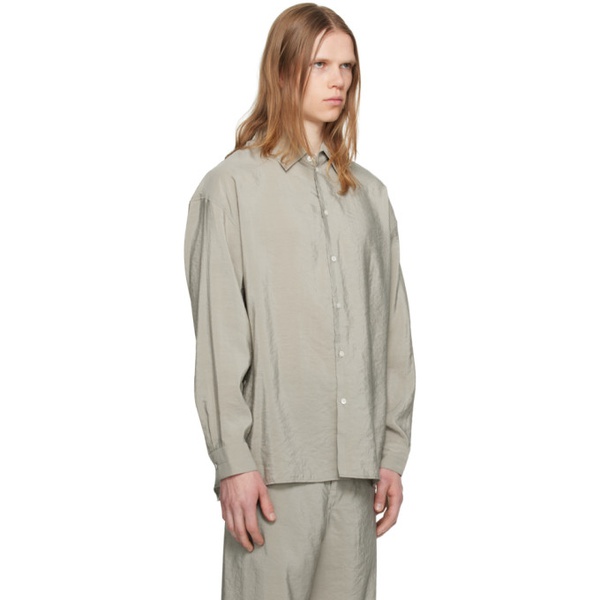  르메르 LEMAIRE Gray Twisted Shirt 241646M192037
