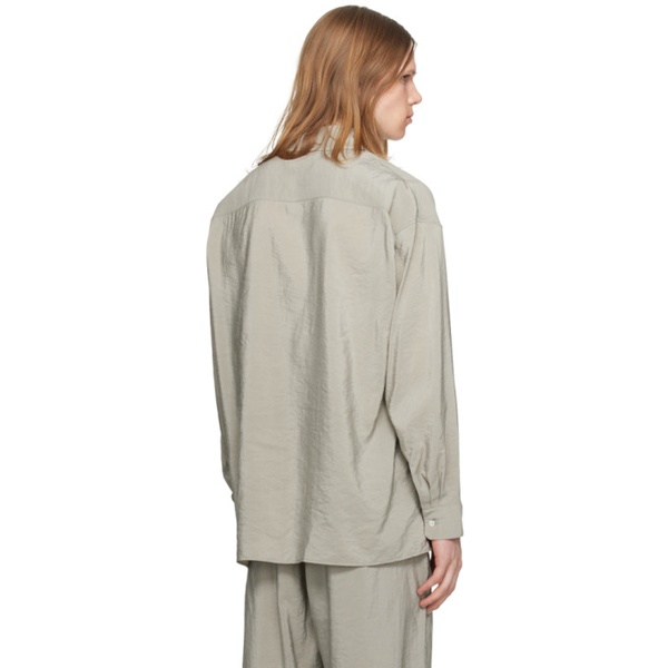  르메르 LEMAIRE Gray Twisted Shirt 241646M192037