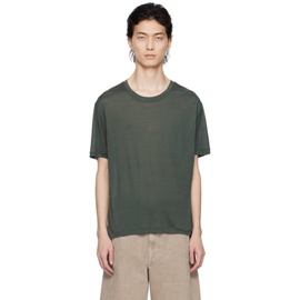 르메르 LEMAIRE Green Soft T-Shirt 241646M213011