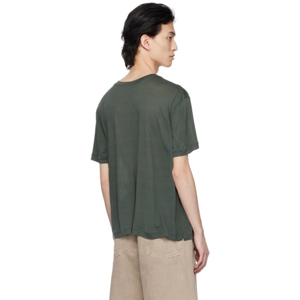  르메르 LEMAIRE Green Soft T-Shirt 241646M213011