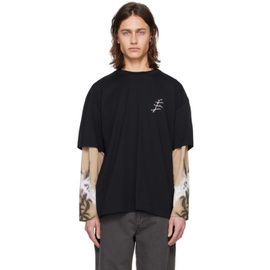 EEtudes Black Goudron Thorns Long Sleeve T-Shirt 241647M213026