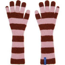 팔로마울 Paloma Wool Pink & Burgundy Patum Gloves 241648F012002