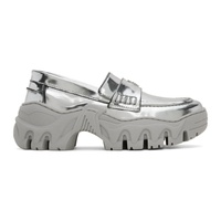 롬바웃 Rombaut SSENSE Exclusive Silver Loafers 241654F118000