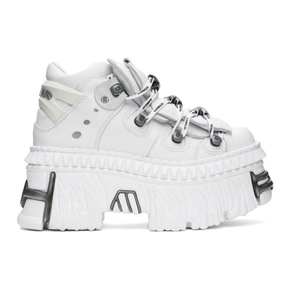 베트멍 VETEMENTS White New Rock 에디트 Edition Platform Sneakers 241669F128003