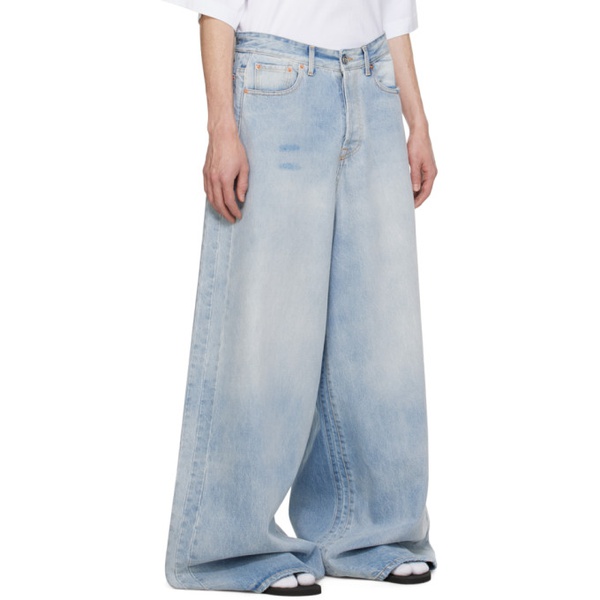  베트멍 VETEMENTS Blue Big Shape Jeans 241669M186000