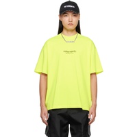 베트멍 VETEMENTS Yellow Bonded T-Shirt 241669M213002