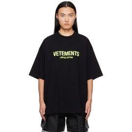베트멍 VETEMENTS Black Limited 에디트 Edition T-Shirt 241669M213049