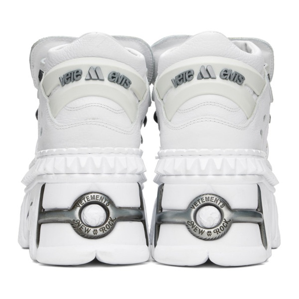  베트멍 VETEMENTS White New Rock 에디트 Edition Platform Sneakers 241669M237005