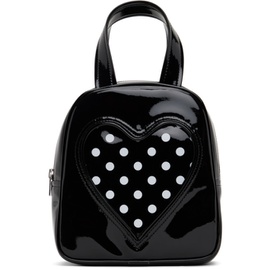 Comme des Garcons Girl Black Synthetic Patent Leather Bag 241670F046001