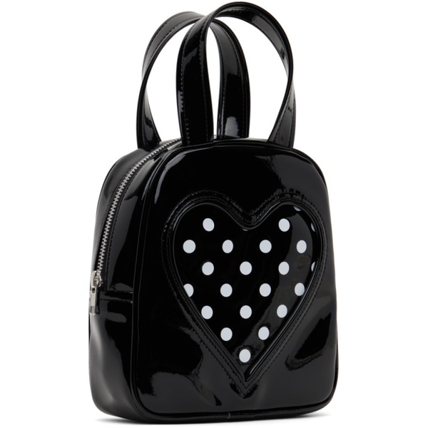  Comme des Garcons Girl Black Synthetic Patent Leather Bag 241670F046001
