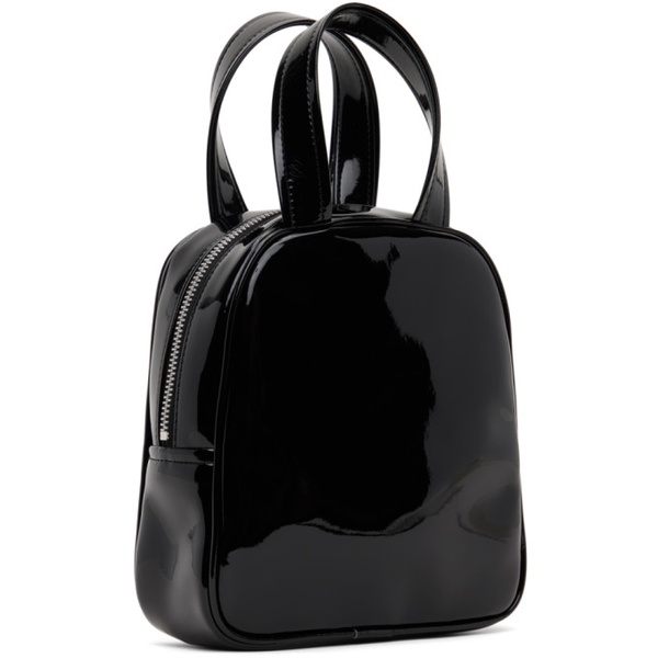  Comme des Garcons Girl Black Synthetic Patent Leather Bag 241670F046001