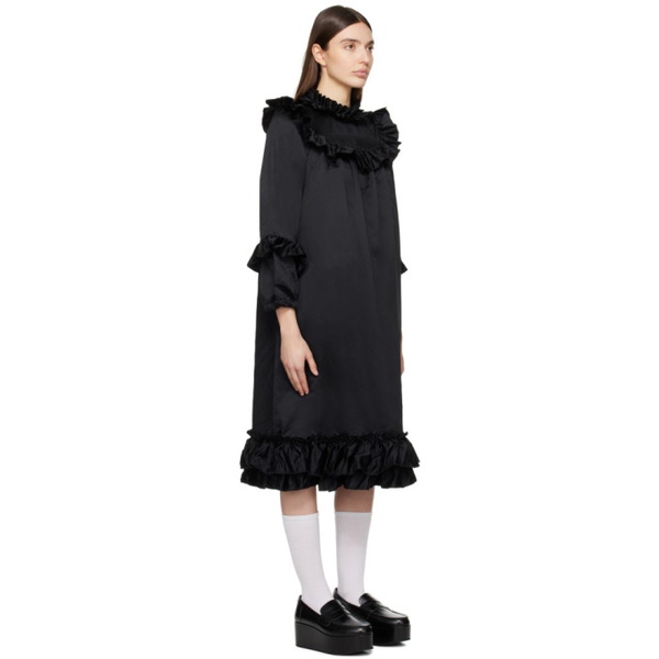  Comme des Garcons Girl Black Ruffled Midi Dress 241670F055000