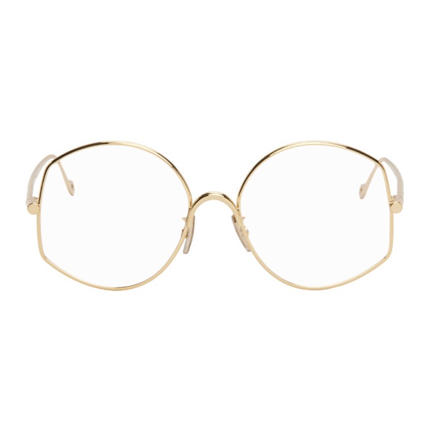 로에베 로에베 LOEWE Gold Refined Metal Glasses 241677F004002
